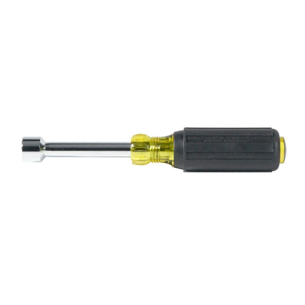 Klein Tools 630-5/16 Nut Driver, Made in USA, 5/16-Inch Tip Nut Driver with 3-Inch Hollow Shaft, Cushion Grip Handle
