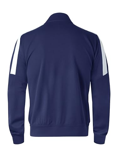 Hat and Beyond Mens Made in USA Premium Track Jacket & Pants Striped Sweatsuit Athletic Casual Essentials Gym