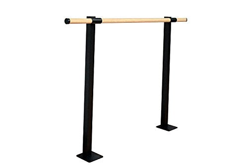 Vita Vibe - USA Made - Traditional Wood Single Fixed Height Floor Mount Ballet Barre - Stretch/Dance Bar - 4 FT - 40 FT
