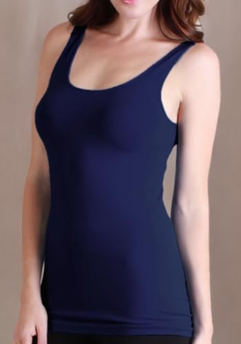 NIKIBIKI Women Seamless Basic Jersey Tank Top, Made in U.S.A, One Size