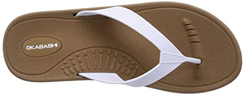 OKABASHI Women's Breeze Flip Flop | Contoured Footbed w/Arch Support for All-Day Comfort | Slip-Resistant & Waterproof | Sustainably Made in The USA