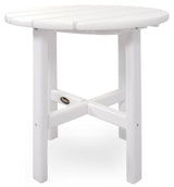 Trex Outdoor Furniture Cape Cod Round 18-Inch Side Table, Sand Castle