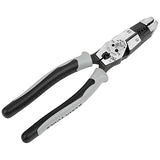 Klein Tools J215-8CR Multitool Pliers, Hybrid Multi Purpose Tool / Crimper, Wire Stripper, Bolt Shearing, Wire Grabbing, Twisting, Looping