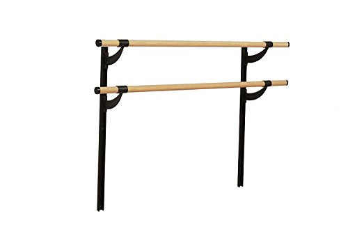 VITA Barre Wall-Mounted Ballet Barre, Wood | Adjustable Height, Made in USA, Home, Studio or Gym Exercise Equipment for Kids & Adults | Dance, Fitness, Pilates