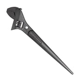 Klein Tools 3227 Extra Wide Adjustable Wrench, Made in USA, Construction Spud Wrench for Up to 1-7/16-Inch Nuts and Bolts, 10-Inch, with Tether Hole