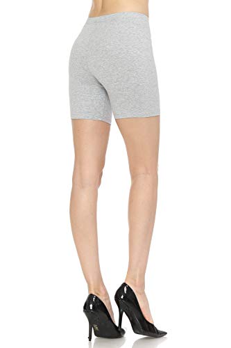 7Wins JJJ Women's Solid Cotton Yoga Burmuda Leggings Knee Length