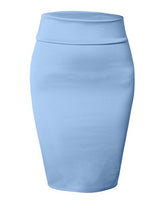 J. LOVNY Women's Stretch Bodycon Midi Pencil Skirt Made in USA S-3XL