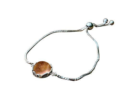 Bottled Up Designs Handmade Vintage Botanical Series Adjustable Slider Bracelet, Recycled Glass, Sterling Silver, Eco Friendly, Made in USA, Birthday Gifts, Mothers Day, Women (Mason Jar (Aqua))