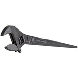 Klein Tools 3227 Extra Wide Adjustable Wrench, Made in USA, Construction Spud Wrench for Up to 1-7/16-Inch Nuts and Bolts, 10-Inch, with Tether Hole