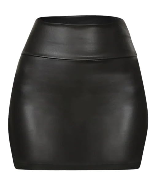 Sweet Hearts Faux Leather Pencil Skirt for Women- Midi Below Knee Office Skirt Mini Bodycon Skirt Made in USA