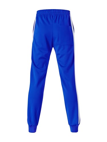 Hat and Beyond Mens Made in USA Premium Track Jacket & Pants Striped Sweatsuit Athletic Casual Essentials Gym