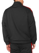 Hat and Beyond Mens Premium USA Made Striped Track Suit Athletic Casual Running Workout Sweat Suit Combo Track Jacket & Pant