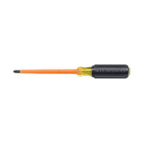 Klein Tools 602-4-INS 1/4-Inch Cabinet Tip Insulated Screwdriver, 4-Inch, Made in USA