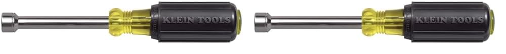 Klein Tools 630-5MM 5 mm Nut Driver with 3-Inch Hollow Shaft and Cushion Grip Handle, Made in USA
