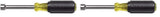 Klein Tools 630-5MM 5 mm Nut Driver with 3-Inch Hollow Shaft and Cushion Grip Handle, Made in USA