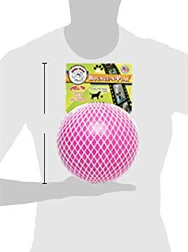 Jolly Pets Bounce-n-Play Dog Toy Ball, 6 Inches, Pink, 6 Inches/Medium (2506 PK)