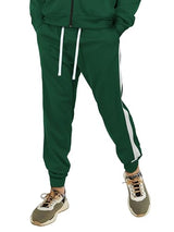Hat and Beyond Mens Made in USA Premium Track Jacket & Pants Striped Sweatsuit Athletic Casual Essentials Gym