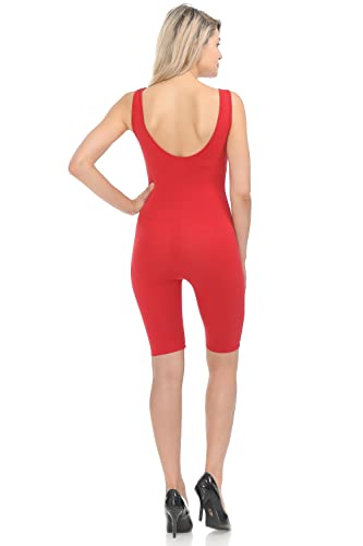 JJJ 7Wins Women Catsuit Cotton Tank Bermuda Short Yoga Rompers Jumpsuits-Made In USA