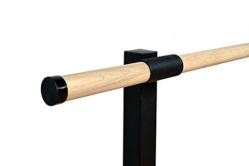 Vita Vibe - USA Made - Traditional Wood Double Barre Fixed Height Floor Mount Ballet Barre - Stretch/Dance Bar - 4 FT- 40 FT