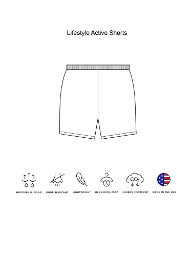 Expert Brand USA-Made Men's Activewear Performance Lifestyle Shorts