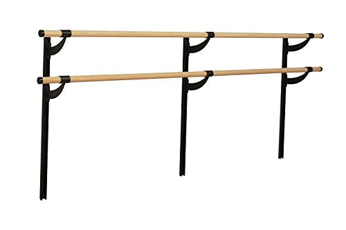 VITA Barre Wall-Mounted Ballet Barre, Wood | Adjustable Height, Made in USA, Home, Studio or Gym Exercise Equipment for Kids & Adults | Dance, Fitness, Pilates