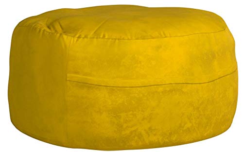 Chill Sack Bean Bag Chair: Giant 5' Memory Foam Furniture Bean Bag - Big Sofa with Soft Micro Fiber Cover - Black