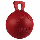 Jolly Pets Tug-n-Toss Heavy Duty Dog Toy Ball with Handle, 8 Inches/Large, Blueberry