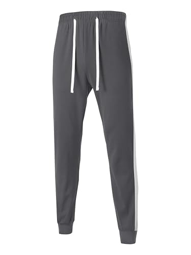 Hat and Beyond Mens Made in USA Premium Track Jacket & Pants Striped Sweatsuit Athletic Casual Essentials Gym