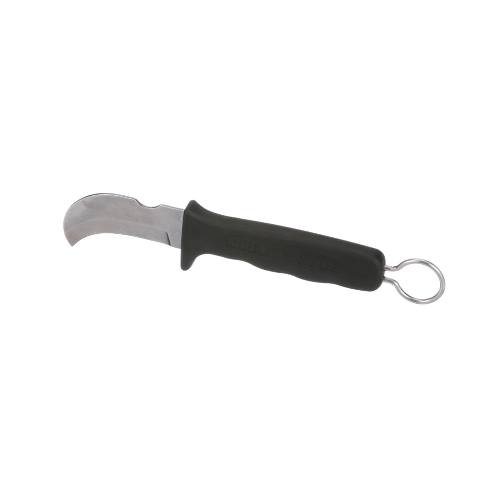Klein Tools 1580-3 Skinning Knife, Made in USA, Ergonomic Handle With Oversized Ring, 2-Inch Fixed Klein Kurve Blade