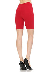 7Wins JJJ Women's Solid Cotton Yoga Burmuda Leggings Knee Length