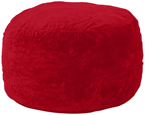 Chill Sack Bean Bag Chair: Giant 5' Memory Foam Furniture Bean Bag - Big Sofa with Soft Micro Fiber Cover - Black
