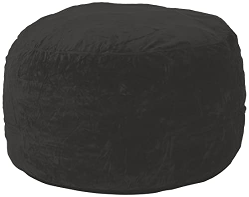 Chill Sack Bean Bag Chair: Giant 5' Memory Foam Furniture Bean Bag - Big Sofa with Soft Micro Fiber Cover - Black