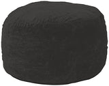 Chill Sack Bean Bag Chair: Giant 5' Memory Foam Furniture Bean Bag - Big Sofa with Soft Micro Fiber Cover - Black