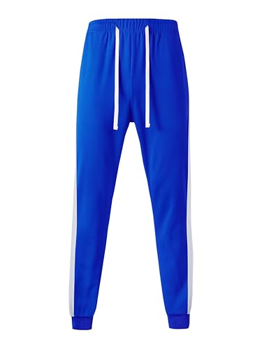 Hat and Beyond Mens Made in USA Premium Track Jacket & Pants Striped Sweatsuit Athletic Casual Essentials Gym