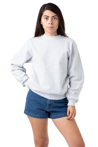 Los Angeles Apparel Heavy Fleece Crewneck Sweater (Piece Dye)