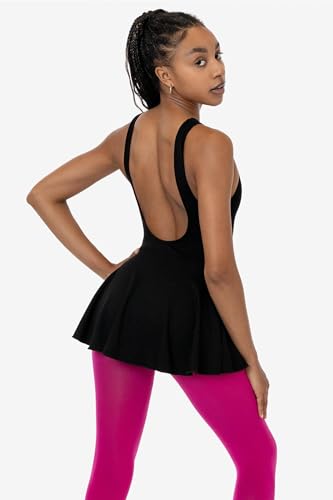 Los Angeles Apparel Ponte Boatneck Ballerina Skirted Leotard