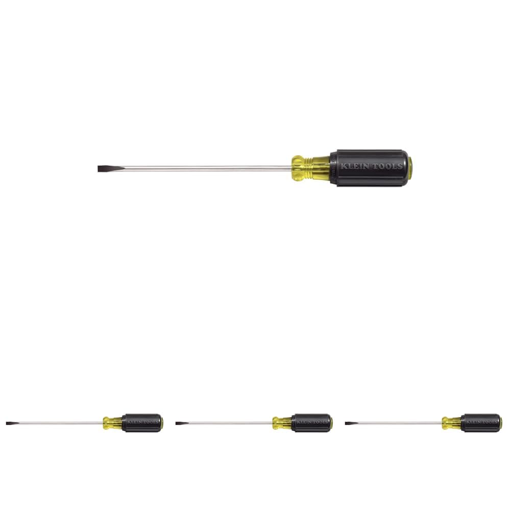Klein Tools 601-8 3/16-Inch Cabinet Tip Screwdriver, 8-Inch, Made in USA