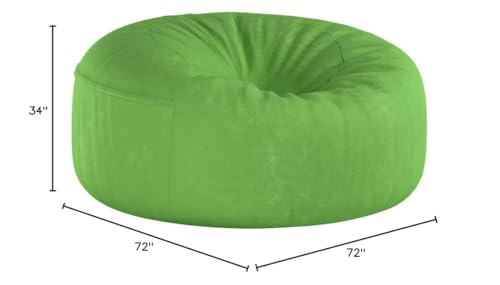 Chill Sack Bean Bag Chair: Giant 6' Memory Foam Furniture Bean Bag - Big Sofa with Soft Micro Fiber Cover, Charcoal