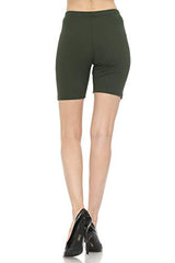 7Wins JJJ Women's Solid Cotton Yoga Burmuda Leggings Knee Length