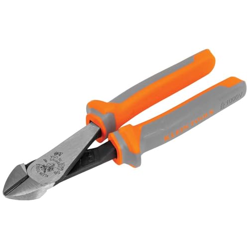 Klein Tools 2139NERINS 1000V Insulated Side Cutter Pliers, Made in USA, High Leverage Design, Induction Hardened Knives, 9-Inch