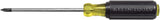 Klein Tools 85484 Screwdriver Set, Made in USA, Mini Slotted and Phillips Screwdrivers with Tip-Ident and Premium Chrome Plated Shafts, 4-Piece