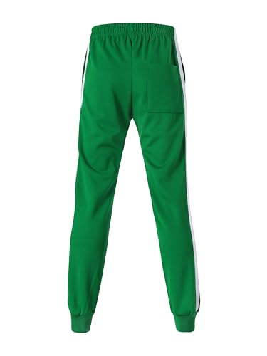 Hat and Beyond Mens Made in USA Premium Track Jacket & Pants Striped Sweatsuit Athletic Casual Essentials Gym