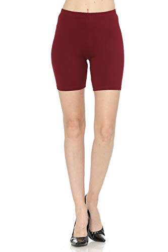 7Wins JJJ Women's Solid Cotton Yoga Burmuda Leggings Knee Length