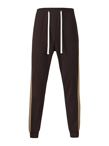 Hat and Beyond Mens Made in USA Premium Track Jacket & Pants Striped Sweatsuit Athletic Casual Essentials Gym