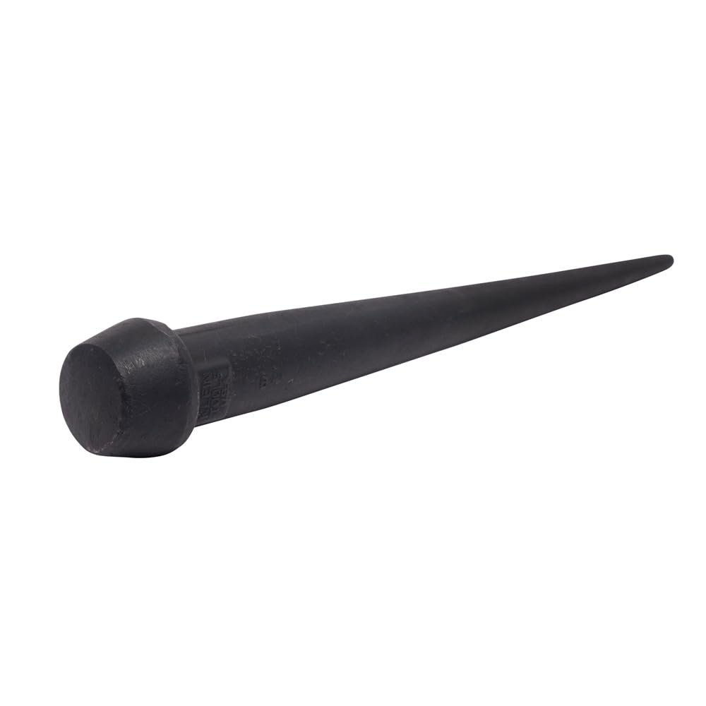 Klein Tools 3255 Bull Pin, Made in USA, Broad Head Bull Pin Resists Corrosion and Mushrooming, Heat Treated Steel with Black Finish, 1-1/4-Inch