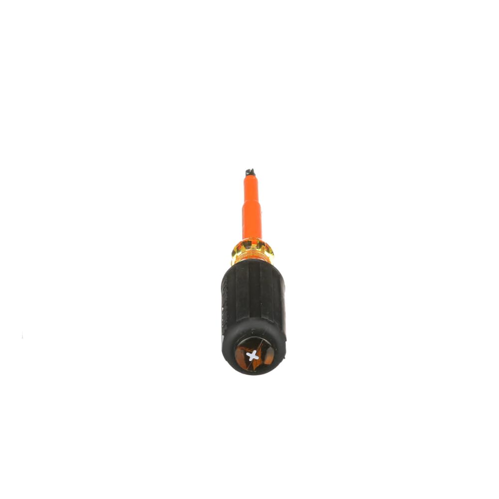 Klein Tools 602-4-INS 1/4-Inch Cabinet Tip Insulated Screwdriver, 4-Inch, Made in USA