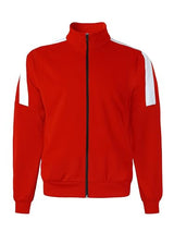 Hat and Beyond Mens Made in USA Premium Track Jacket & Pants Striped Sweatsuit Athletic Casual Essentials Gym