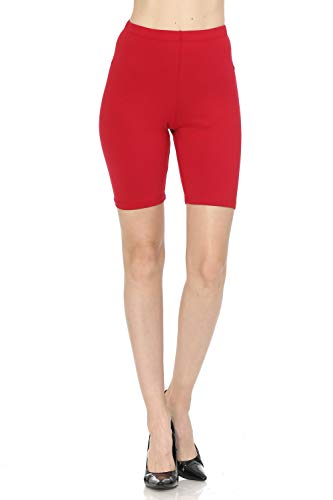 7Wins JJJ Women's Solid Cotton Yoga Burmuda Leggings Knee Length