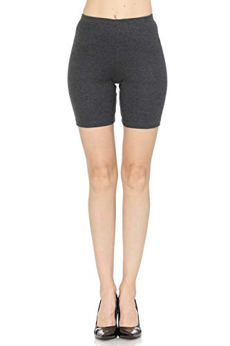 7Wins JJJ Women's Solid Cotton Yoga Burmuda Leggings Knee Length