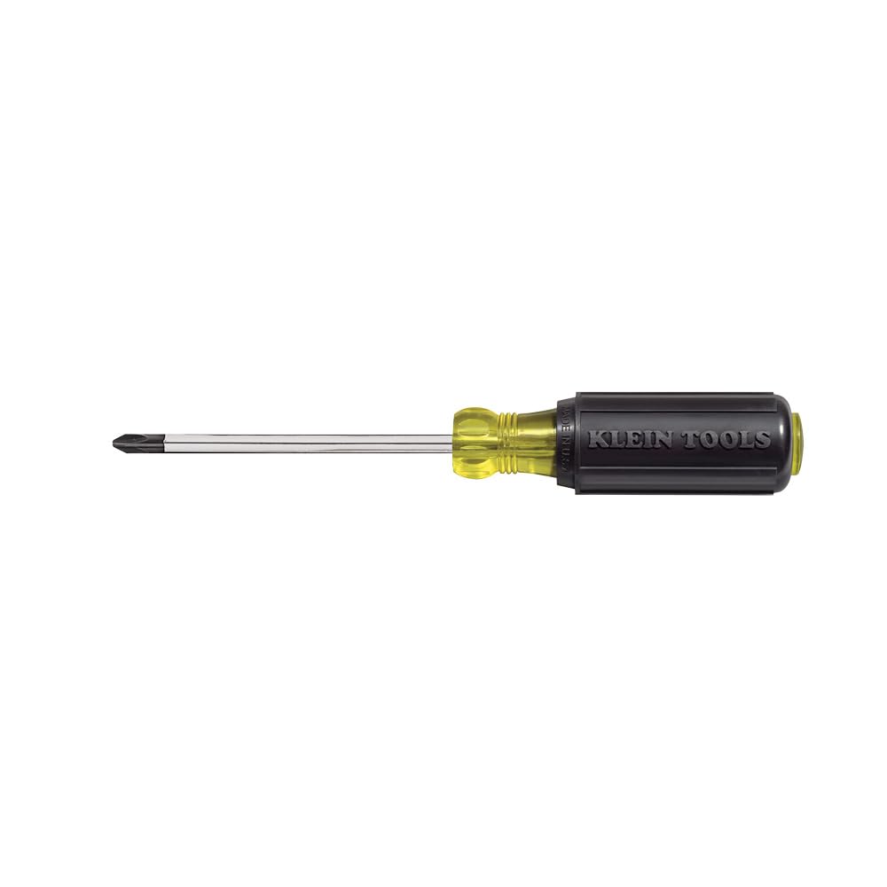 Klein Tools 85146 Screwdriver Set 6pcs Includes Magnetizer / Demagnetizer, 3 Slotted, 3 Phillips, Cushion Grip Comfort, Precision Machined